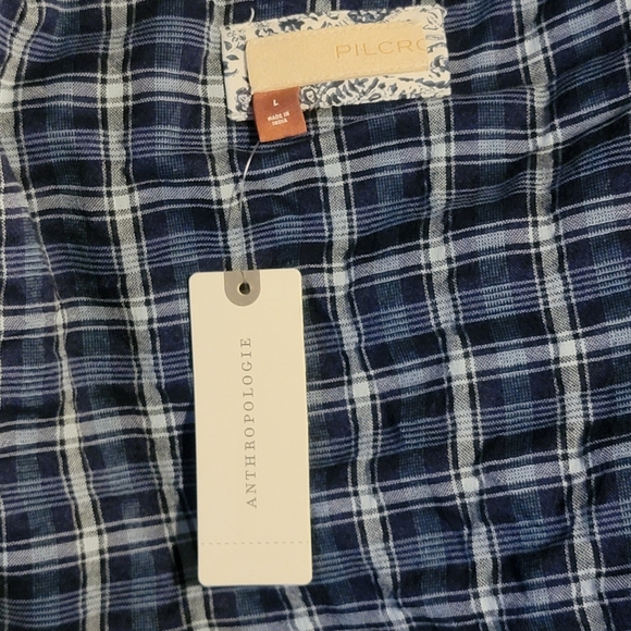 Pilcro Quilted Denim Kimono Jacket Large NWT - Picture 4 of 7